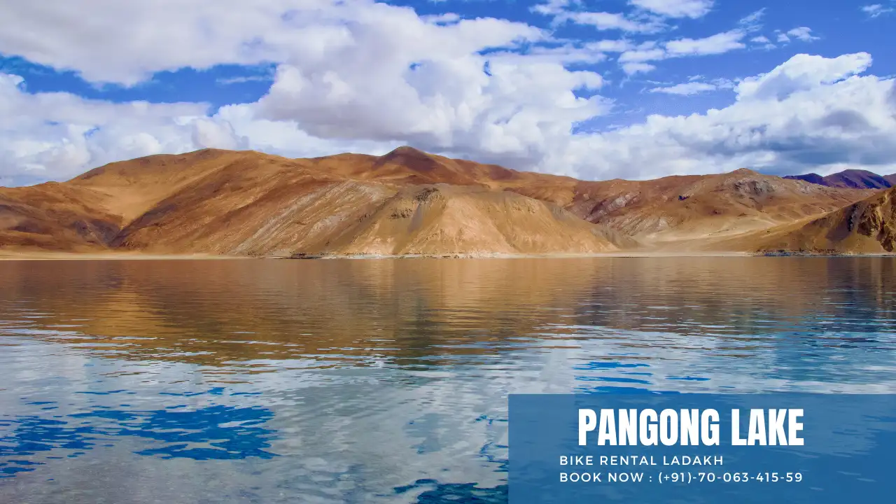 A view of pangong lake- Bike rental Ladakh